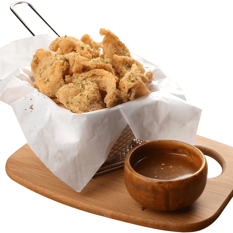 Salted Egg Crispy Chicken Skin