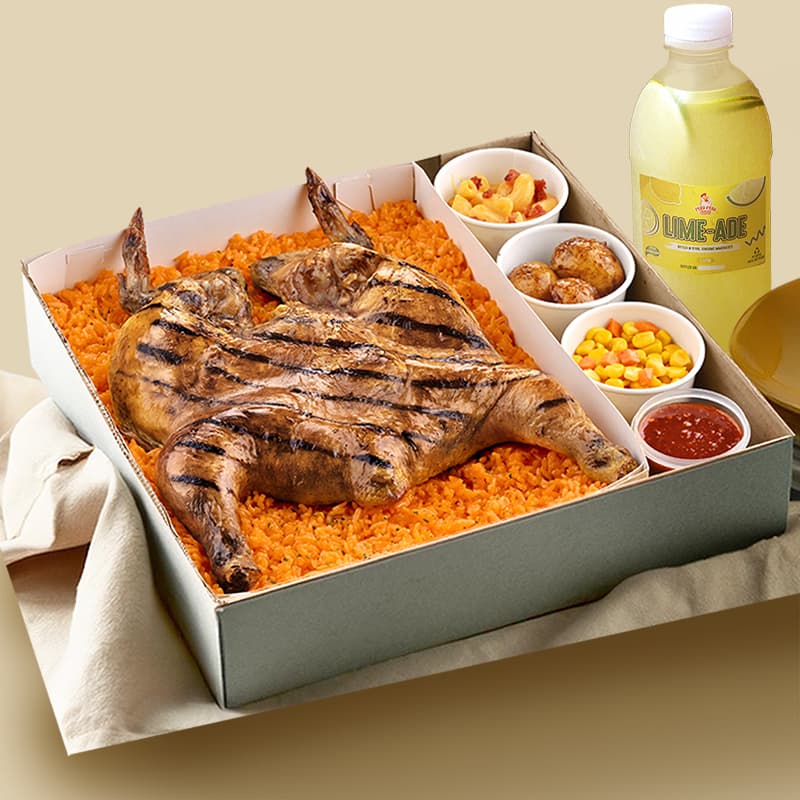 Flavor Adventure Box - Chicken, Rice, Sides w/ Drink