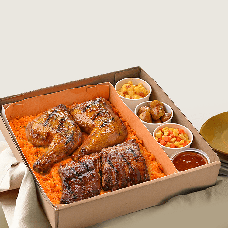 GVF Chicken, Ribs, Rice & Sides